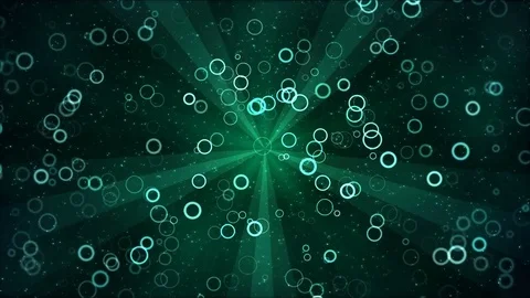 Colorful Animated Circle Shapes - Loop Turquoise Stock Footage 76441960