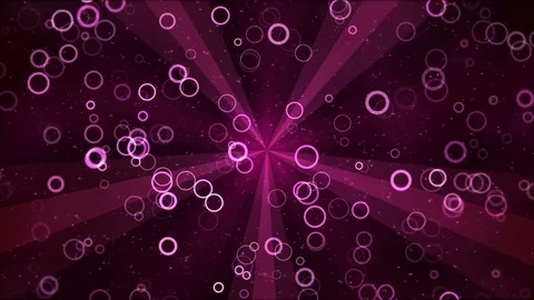Colorful Animated Circle Shapes - Loop Pink Stock Footage 76442556