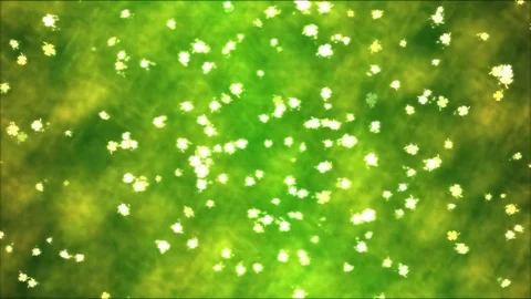 Colorful Animated Clover Shapes - Loop Green Stock Footage 77616923