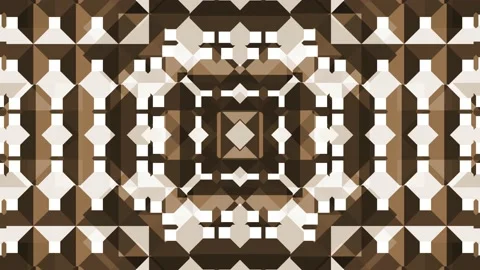 Colorful Animated Geometric Pattern Art Background Loop Stock Footage 194392902