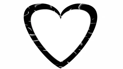 Colorful animated heart-shaped frames for greeting and photo card designs Stock Footage 134050830