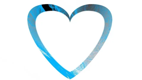 Colorful animated heart-shaped frames for greeting and photo card designs Stock Footage 134051746