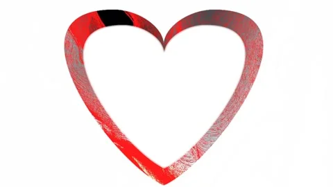Colorful animated heart-shaped frames for greeting and photo card designs Stock Footage 134051748