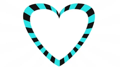 Colorful animated heart-shaped frames for greeting and photo card designs Stock Footage 134052237