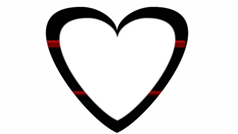 Colorful animated heart-shaped frames for greeting and photo card designs Stock Footage 134053187