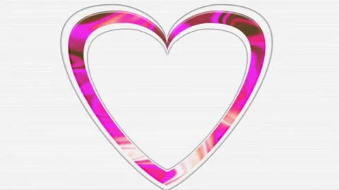 Colorful animated heart-shaped frames for greeting and photo card designs Stock Footage 134393330
