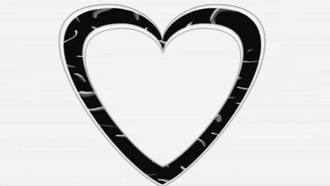 Colorful animated heart-shaped frames for greeting and photo card designs Stock Footage 134623405