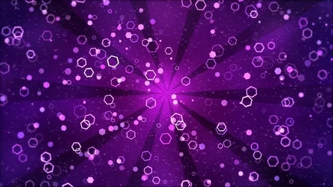 Colorful Animated Hexagon Shapes - Loop Purple Stock Footage 76805304