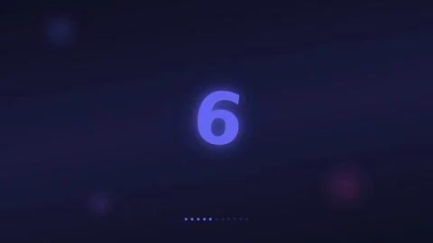 Colorful Animated Numbers Motion Sequence with Digital Effects. Stock-Footage 336611028