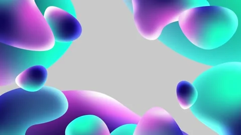 Colorful animated presentation background, dynamic fluid liquid shapes Stock Footage 282786945