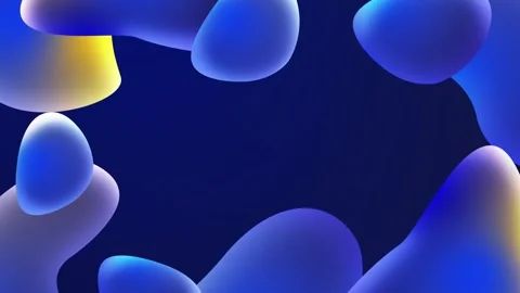 Colorful animated presentation background, fluid liquid shapes and forms Stock Footage 282785763