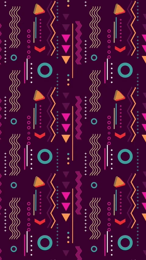 Colorful Animated Shape Pattern Backgroun. Stock Footage 240727905