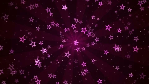Colorful Animated Star Shapes - Loop Pink Stock Footage 76361159