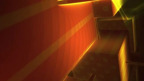 Colorful Animation of Glowing Geometric Patterns in Vibrant Orange and Yell.. Stock-Footage 343693174