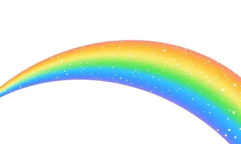 Colorful arc of the rainbow Stock Illustration