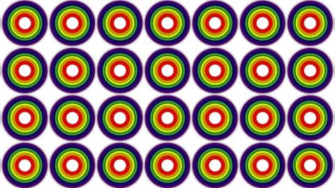 Colorful Archery Targets Pattern for Precision Practice. Stock Illustration