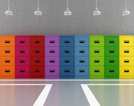 Colorful archive Illustrazione stock