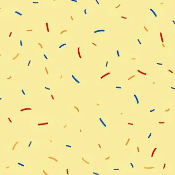 A colorful array of paper shreds, with a light-colored background. Illustration