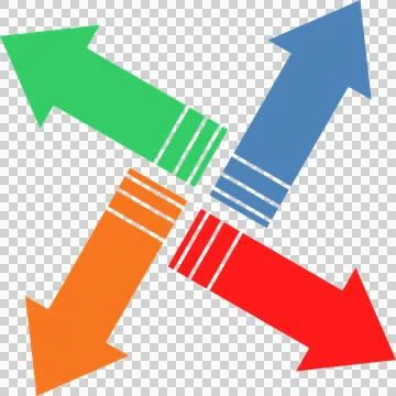 Colorful arrow (2) Stock Illustration