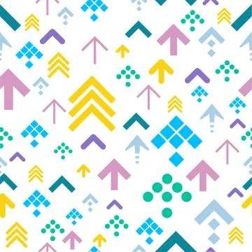 Colorful Arrow Background on White. Vector 스톡 일러스트