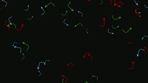 Colorful Arrows Direction Flow Animation Background Stock Footage 314476003