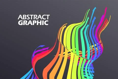 Colorful arrows that extend in a wavy shape, growth meaning. Stock Illustration