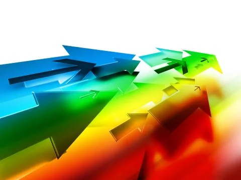 Colorful arrows Stock Illustration
