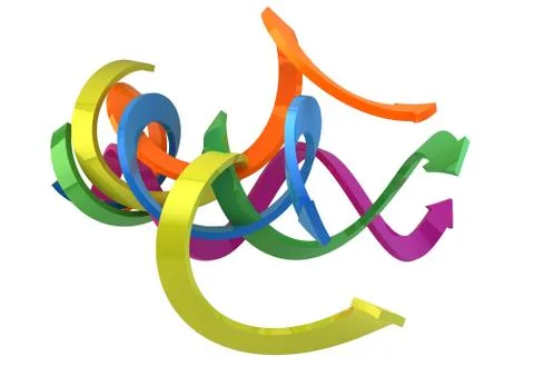 Colorful arrows Stock Illustration
