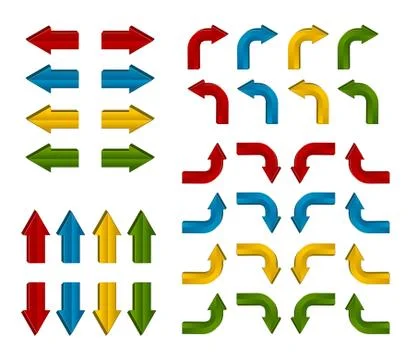 Colorful arrows Stock Illustration
