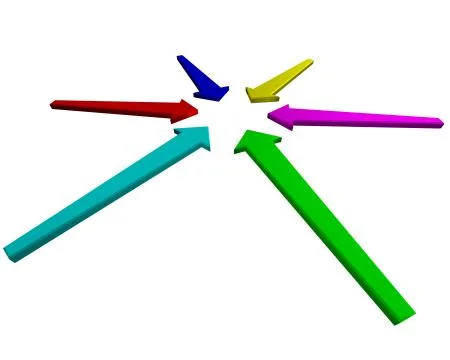 Colorful arrows Stock Illustration
