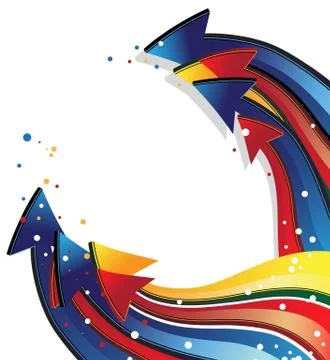 Colorful arrows Stock Illustration