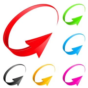 Colorful arrows Stock Illustration