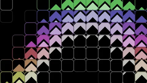 Colorful Arrows Moving Endlessly In A VJ Background Loop Stock Footage 297714700