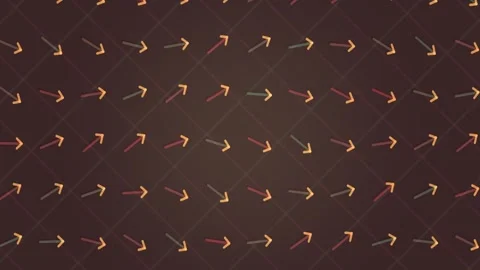 Colorful arrows pattern on dark background for dynamic 库存影片 339520266