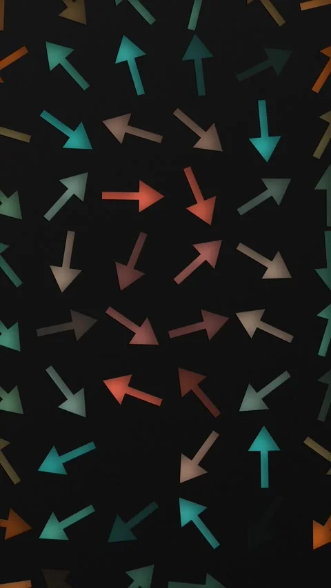 Colorful Arrows Pattern Vertical Background Stock Footage 341002390