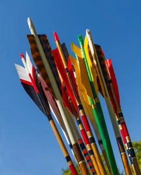 Colorful arrows Foto stock