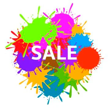 Colorful Art splashes Stock Illustration