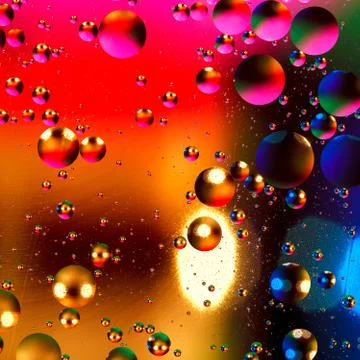Colorful artificial background with bubbles. Stock-Illustration