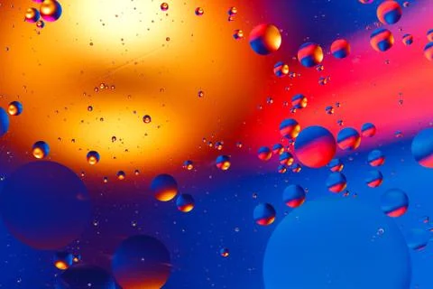Colorful artificial background with bubbles. Stock-Illustration