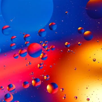 Colorful artificial background with bubbles. Stock-Illustration