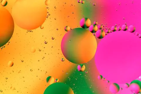 Colorful artificial background with bubbles. 库存照片