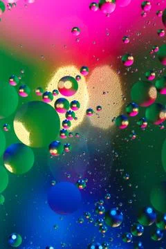Colorful artificial background with bubbles. 스톡 사진