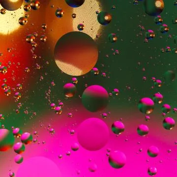 Colorful artificial background with bubbles. 스톡 사진