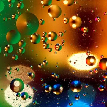 Colorful artificial background with bubbles. 库存照片