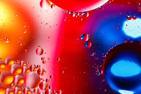 Colorful artificial background with bubbles. 스톡 사진