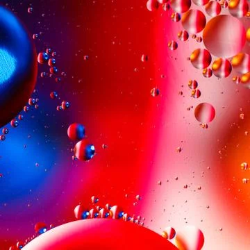 Colorful artificial background with bubbles. 스톡 사진