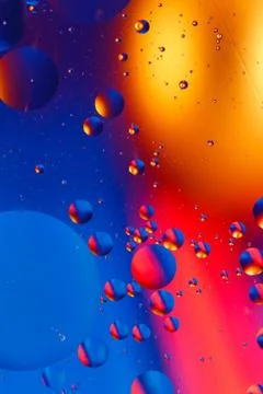 Colorful artificial background with bubbles. 库存照片