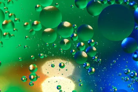 Colorful artificial background with bubbles. Photos