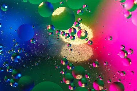 Colorful artificial background with bubbles. Fotos de archivo