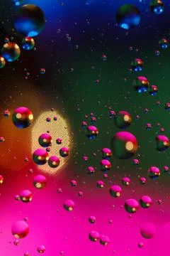 Colorful artificial background with bubbles. 스톡 사진